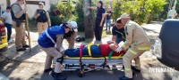Motociclista fica ferido após colisão na Av. General Meira