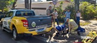 Motociclista fica ferido após colisão na Av. General Meira