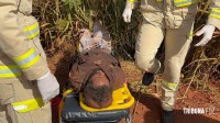 Homem é encontrado agredido e algemado no desvio área rural entre Foz do Iguaçu e Santa Terezinha de Itaipu