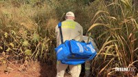 Homem é encontrado agredido e algemado no desvio área rural entre Foz do Iguaçu e Santa Terezinha de Itaipu