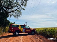 Homem é encontrado agredido e algemado no desvio área rural entre Foz do Iguaçu e Santa Terezinha de Itaipu