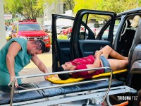 Homem ferido  após acidente de trânsito no Paraguai é trazido as pressas para o Hospital Municipal de Foz do Iguaçu 