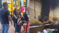 Mulher sofre queimaduras após incêndio em cozinha defronte ao Campus da UNE em Ciudad Del Este 