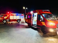 Acidente no trevo da Icavel mobiliza equipes de resgate do Corpo de Bombeiros de Foz do Iguaçu