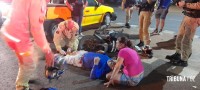 Motociclista é socorrido pelo SIATE após colisão na Av. General Meira