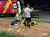Confusão durante resgate: Briga generalizada após acidente de trânsito na marginal da BR-277