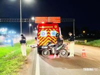 Motociclista sofre acidente na BR-277 e é atendido pelo Siate em Foz do Iguaçu