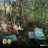 PF e PMPR prendem três pessoas com 250 Kg de drogas nas margens do Rio Paraná