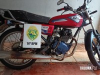Polícia Militar apreende motocicleta adulterada em São Miguel do Iguaçu
