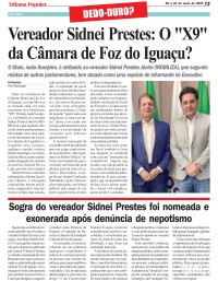 Vereador Sidnei Prestes: O "X9" da Câmara de Foz do Iguaçu?