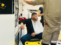 Motociclista sofre fraturas após colisão com automóvel na Av. Nacional em Foz do Iguaçu