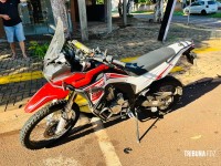 Motociclista sofre fraturas após colisão com automóvel na Av. Nacional em Foz do Iguaçu