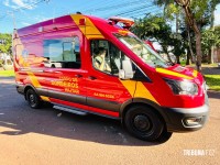 Motociclista sofre fraturas após colisão com automóvel na Av. Nacional em Foz do Iguaçu