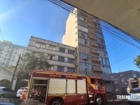 Incêndio atinge apartamento no centro de Foz do Iguaçu e mobiliza grande operação de resgate 