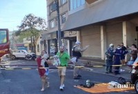 Incêndio atinge apartamento no centro de Foz do Iguaçu e mobiliza grande operação de resgate 