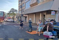 Incêndio atinge apartamento no centro de Foz do Iguaçu e mobiliza grande operação de resgate 