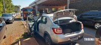 Colisão frontal na Av. das Cataratas mobiliza o Corpo de Bombeiros