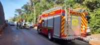 Colisão frontal na Av. das Cataratas mobiliza o Corpo de Bombeiros