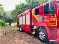 Homem ateia fogo na própria casa após término de relacionamento na Favela da Sadia em Foz do Iguaçu 