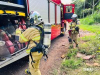 Homem ateia fogo na própria casa após término de relacionamento na Favela da Sadia em Foz do Iguaçu 