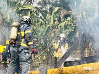 Homem ateia fogo na própria casa após término de relacionamento na Favela da Sadia em Foz do Iguaçu 