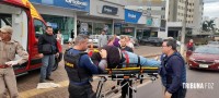 Siate socorre motociclista após colisão na Av. Costa e Silva