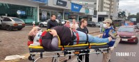 Siate socorre motociclista após colisão na Av. Costa e Silva