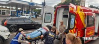 Siate socorre motociclista após colisão na Av. Costa e Silva