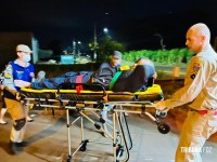 Motociclista fica ferido após colisão com automóvel na Av. Gramado
