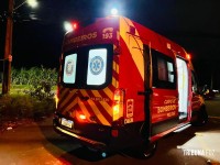 Motociclista fica ferido após colisão com automóvel na Av. Gramado