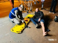 Motociclista fica ferido após colisão com automóvel na Av. Gramado