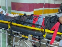 Taxista paraguaio é assaltado e criminosos trocam tiros com a PM. Um assaltante ficou ferido