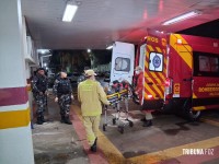 Taxista paraguaio é assaltado e criminosos trocam tiros com a PM. Um assaltante ficou ferido