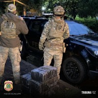 Policia Federal localiza 120 Kg de maconha nas margens do Rio Paraná