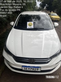Veículo roubado é recuperado no Bairro Morumbi em Foz do Iguaçu 