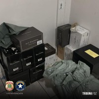 Policia Federal e Receita Federal realizam operação de repressão ao descaminho na região da Ponte da Amizade