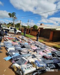 Policia Estadual Argentina apreende grande quantidade de contranado em Puerto Iguazu