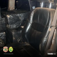 PF e PMPR apreendem veículos e cigarros contrabandeados em Ramilândia