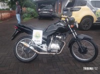 Polícia Militar recupera motocicleta com registro de furto
