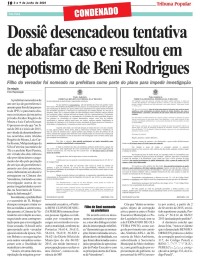Vereador Beni é condenado a 5 anos e 3 meses de prisão pelo Tribunal Federal
