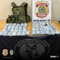 Policia Federal e Exercito Brasileiro prendem duas passageiras com haxixe em ônibus interestadual