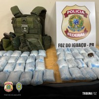Policia Federal e Exercito Brasileiro prendem duas passageiras com haxixe em ônibus interestadual