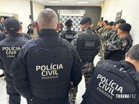 Policia Civil faz operação contra grupo armado em Foz do Iguaçu