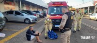 Siate socorre vítima que sofreu queda no Porto Meira
