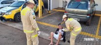 Siate socorre vítima que sofreu queda no Porto Meira