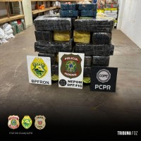 Ação conjunta entre PF, PC e PMPR apreendem embarcações e mais de meia tonelada de drogas