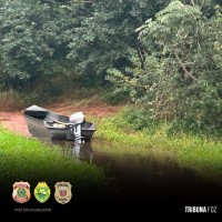 Ação conjunta entre PF, PC e PMPR apreendem embarcações e mais de meia tonelada de drogas