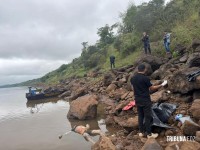 Corpo de um homem sem identificação é encontrado boiando as margens do Rio Paraná
