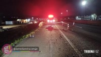 Grave acidente na BR-277 deixa dois mortos e uma pessoa ferida em Medianeira