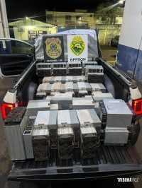 BPFRON e PF apreendem mineradoras Asics de bitcoin 
